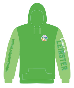 PRE-ORDER Camán to Leinster July 16th 2025 Hoodie (with names back print)