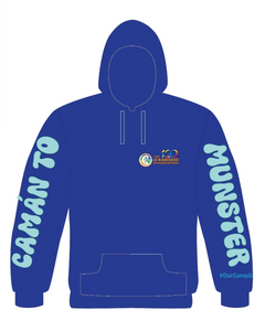 PRE-ORDER Camán to Munster July 17th 2024 Hoodie (with names back print)