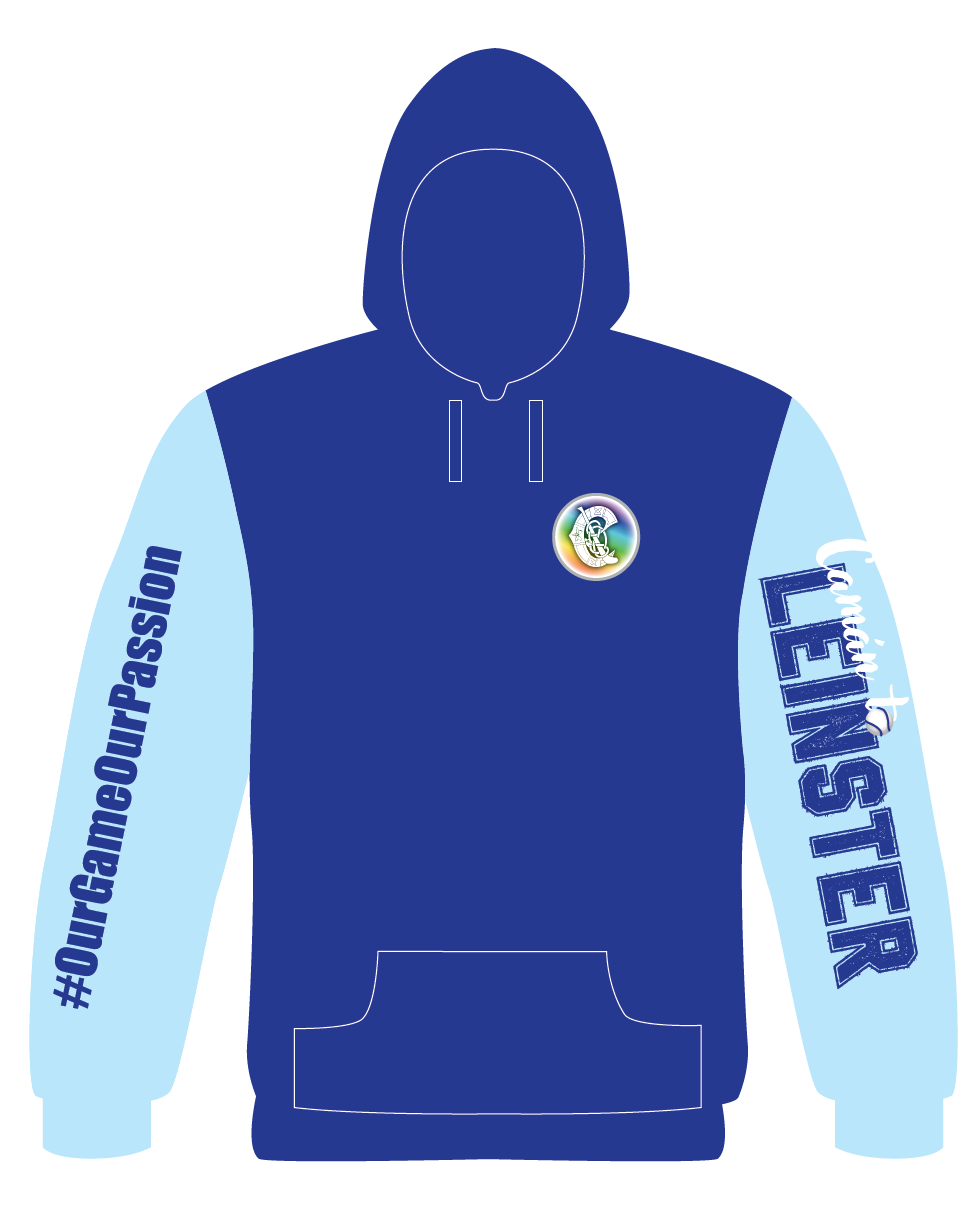 PRE-ORDER Camán to Leinster July 16th 2025 Hoodie (with names back print)