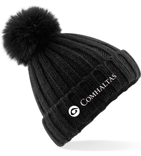 Comhaltas Faux Fur Pom Pom Hat