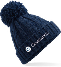 Load image into Gallery viewer, Comhaltas Cable Knit Pom Pom Hat